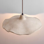 Rustic Elegance: Wabi-Sabi Rattan Pendant Light with Organic Texture  Description: - Image 13