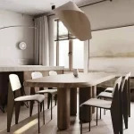 Woven Fiber Pendant Lamp with Clean Lines - Image 4