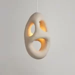 Earthy Elegance: Wabi-Sabi Pendant Lamp with Hand-Woven Texture - Image 10