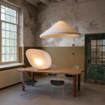 Rice Field Acoustic Pendant Lamp - Handcrafted Sustainable Lighting - Image 4