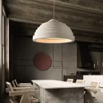 Rice Field Acoustic Pendant Lamp - Handcrafted Sustainable Lighting - Image 3