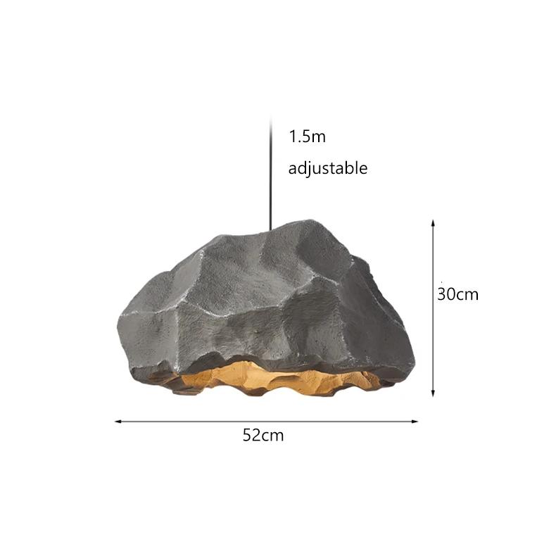 Nordic Wabi Sabi Bionic Rock Led Pendant