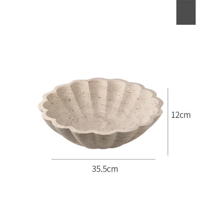 AhunderJiaz Vintage Travertine Decorative