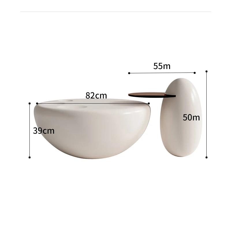 Middle Accessories Bedside Coffee Table Mobile Elegant Round White Coffee Table Cute Mesa Auxiliar Living Room Furniture YQ50CT